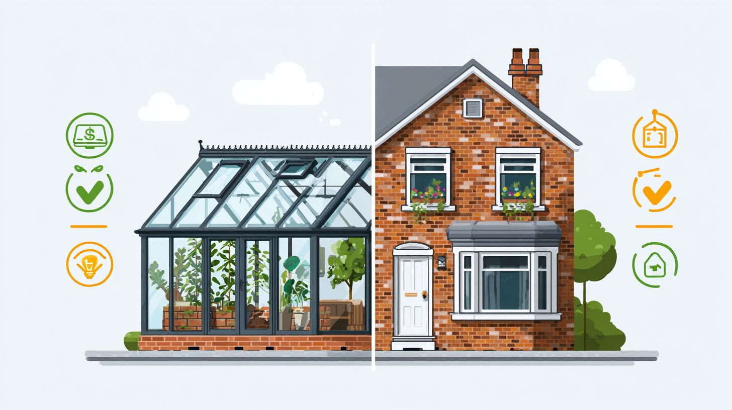 What are the key differences when considering a Conservatory or an Extension, Pros and Cons?
