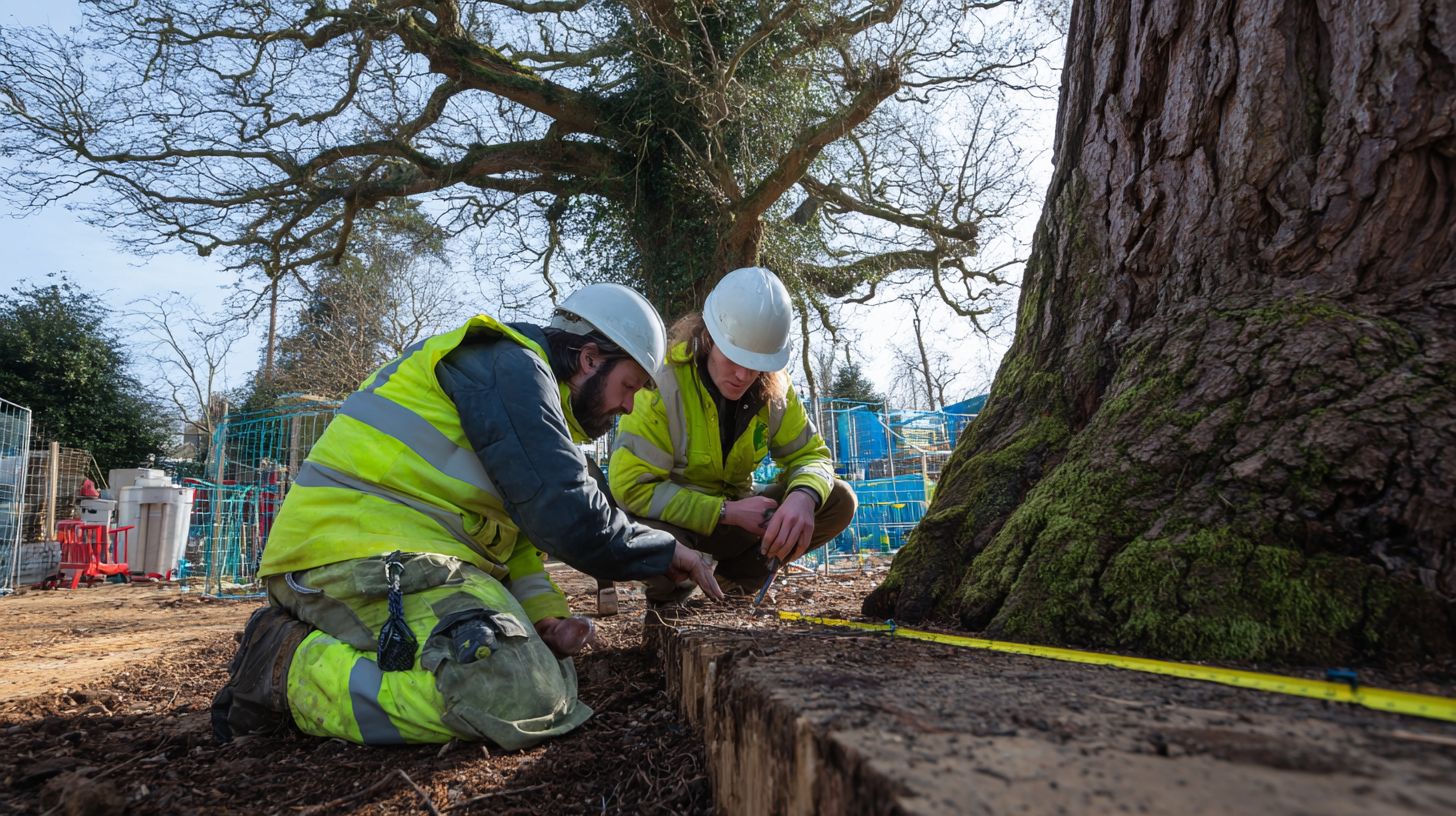 Do I need planning permission for building close to trees in the UK?