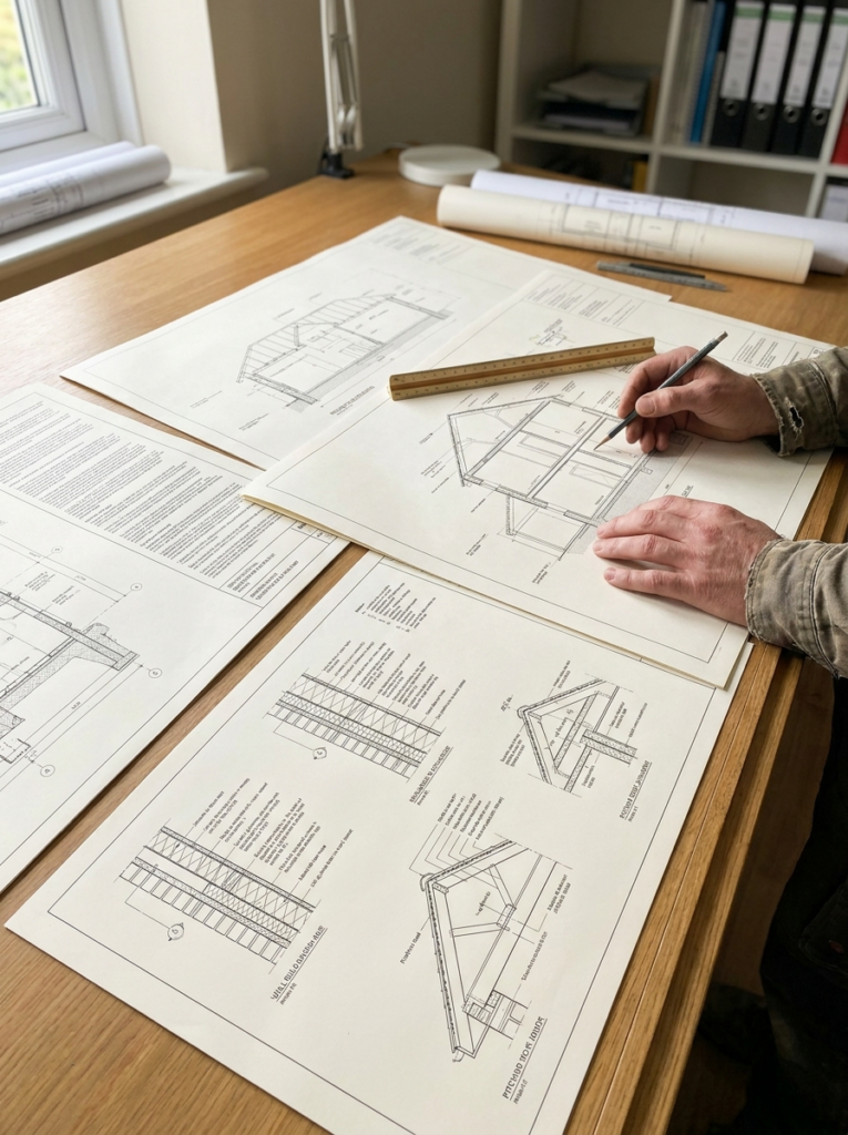 Benfleet Architect building regulations plans for a home extension