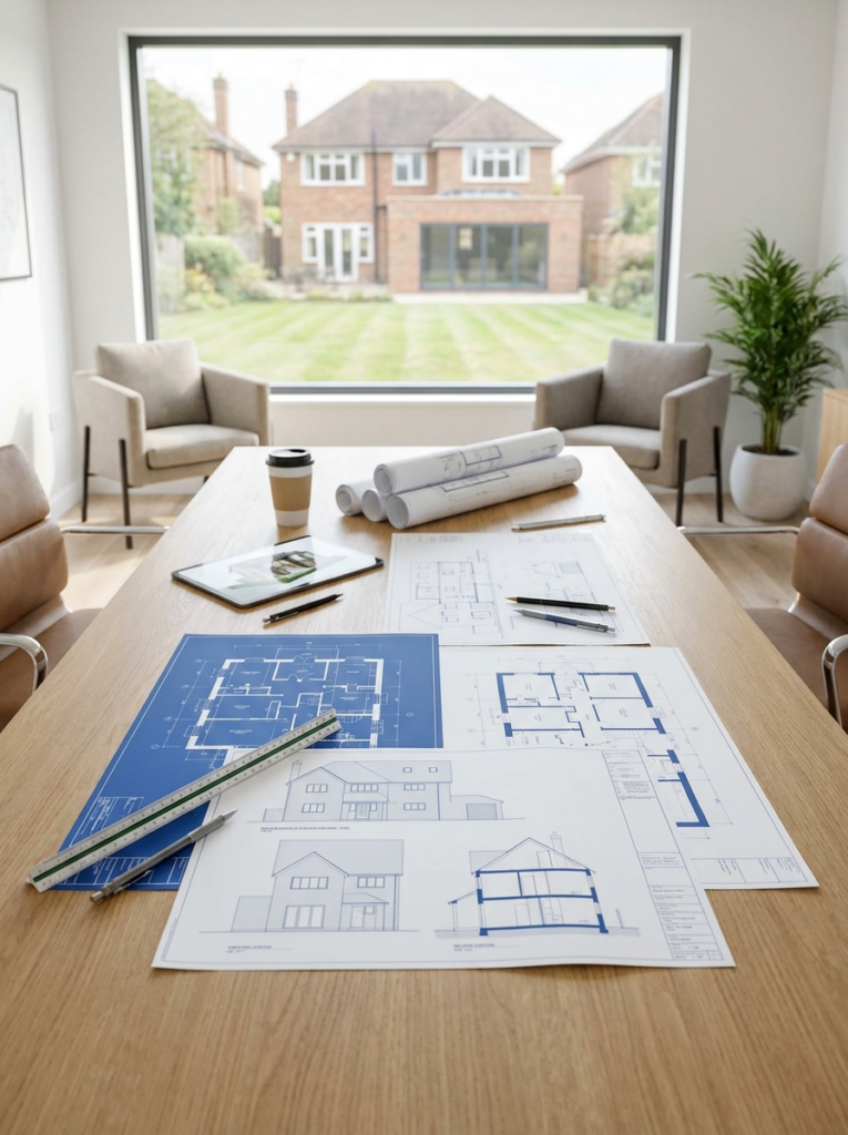 Architectural services in Benfleet with residential planning drawings and home extension plans.
