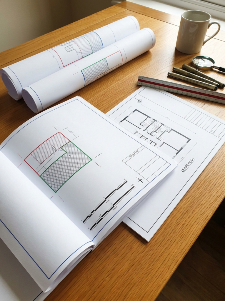 Land Registry compliant lease plans and title plans in Leigh-on-Sea shown as professionally prepared property drawings.