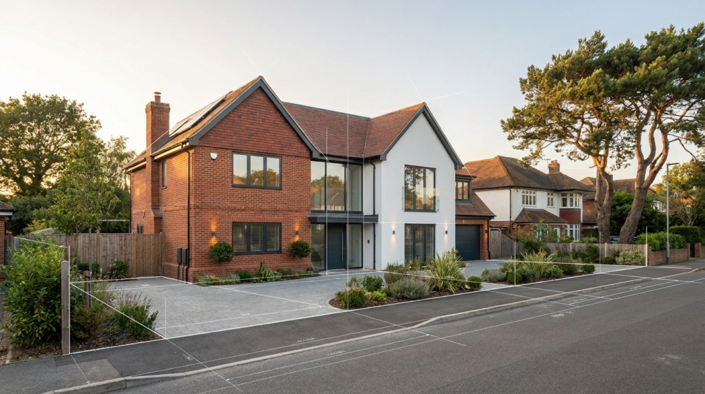 Land Registry compliant plans in Leigh-on-Sea for residential property with precise boundary and plan preparation.