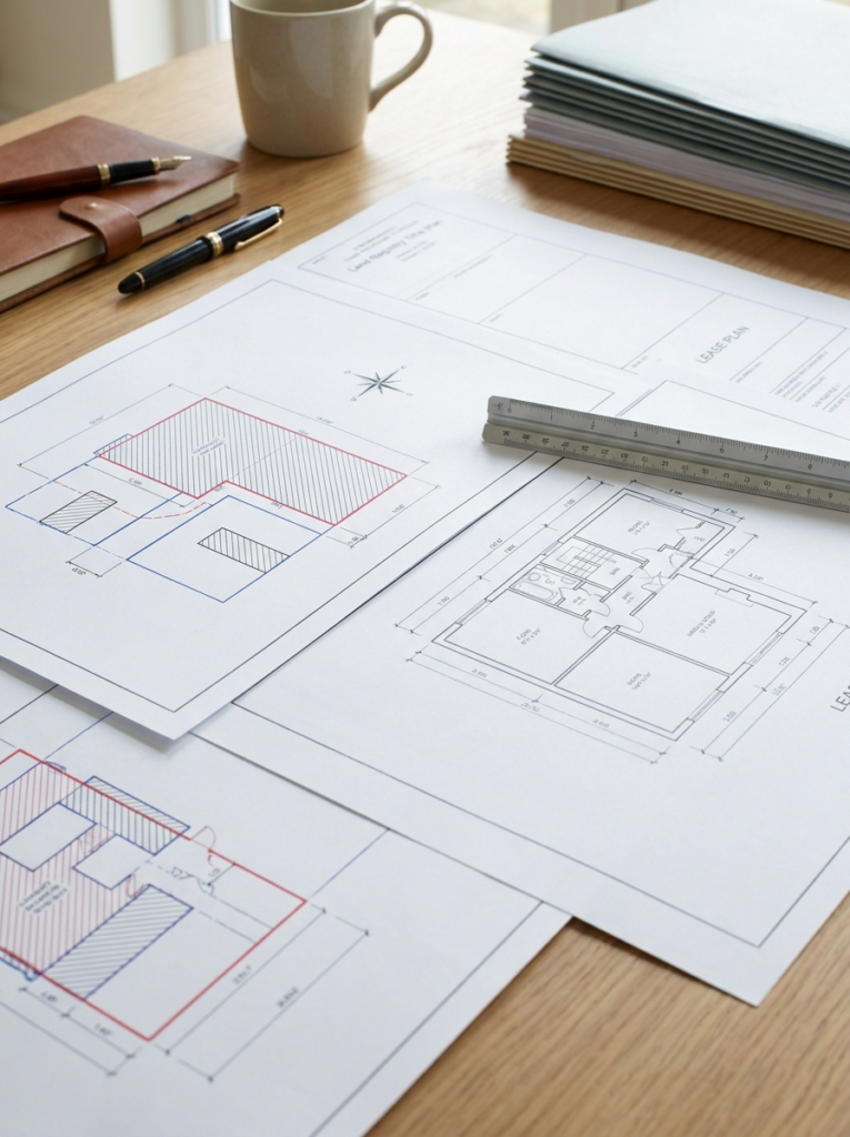 Land Registry compliant plans in Leigh-on-Sea showing lease plan and title plan style drawings
