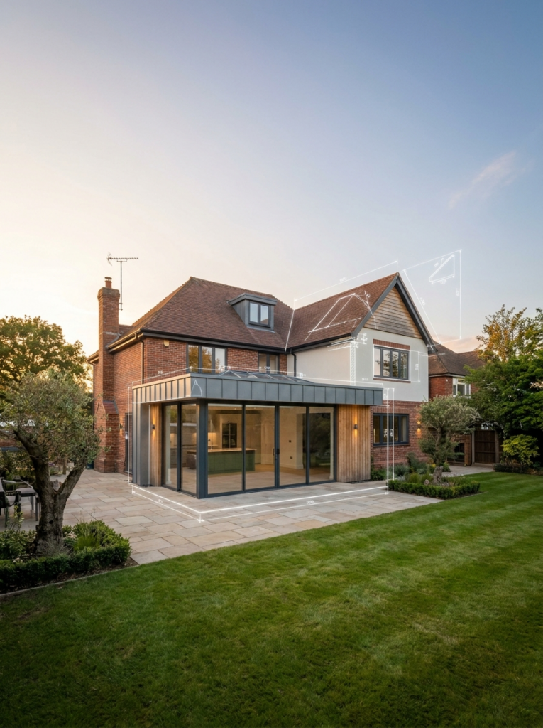 Completed family home extension in Stanford-le-Hope designed for a residential improvement project