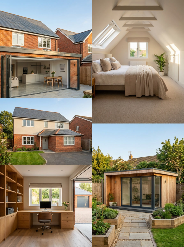 Residential projects in Wickford including extension plans, loft conversion plans, garage conversion plans and garden room designs