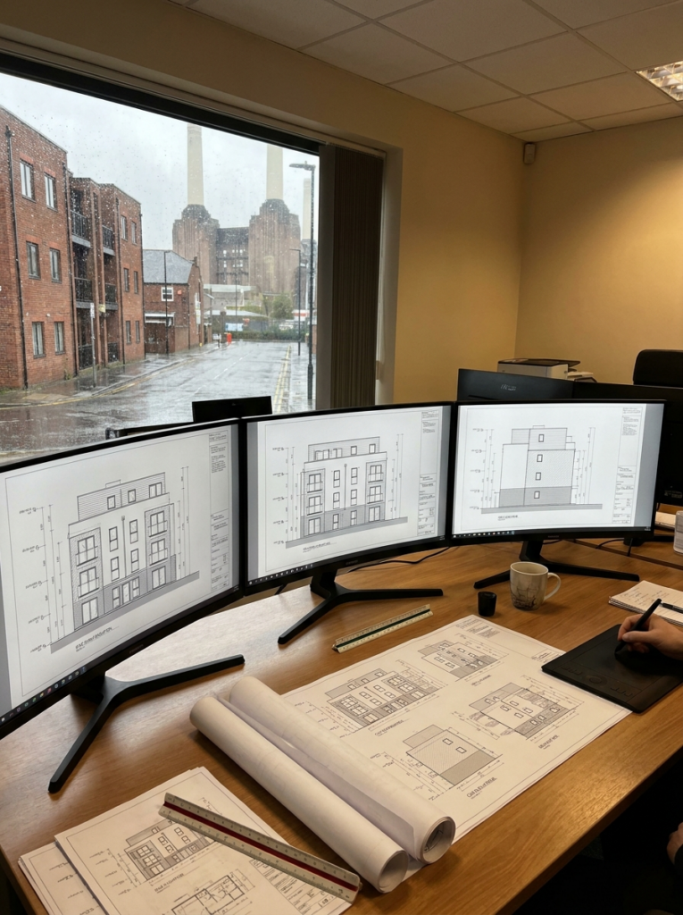 CAD elevation drawings in Grays showing accurate building elevations and drafting work