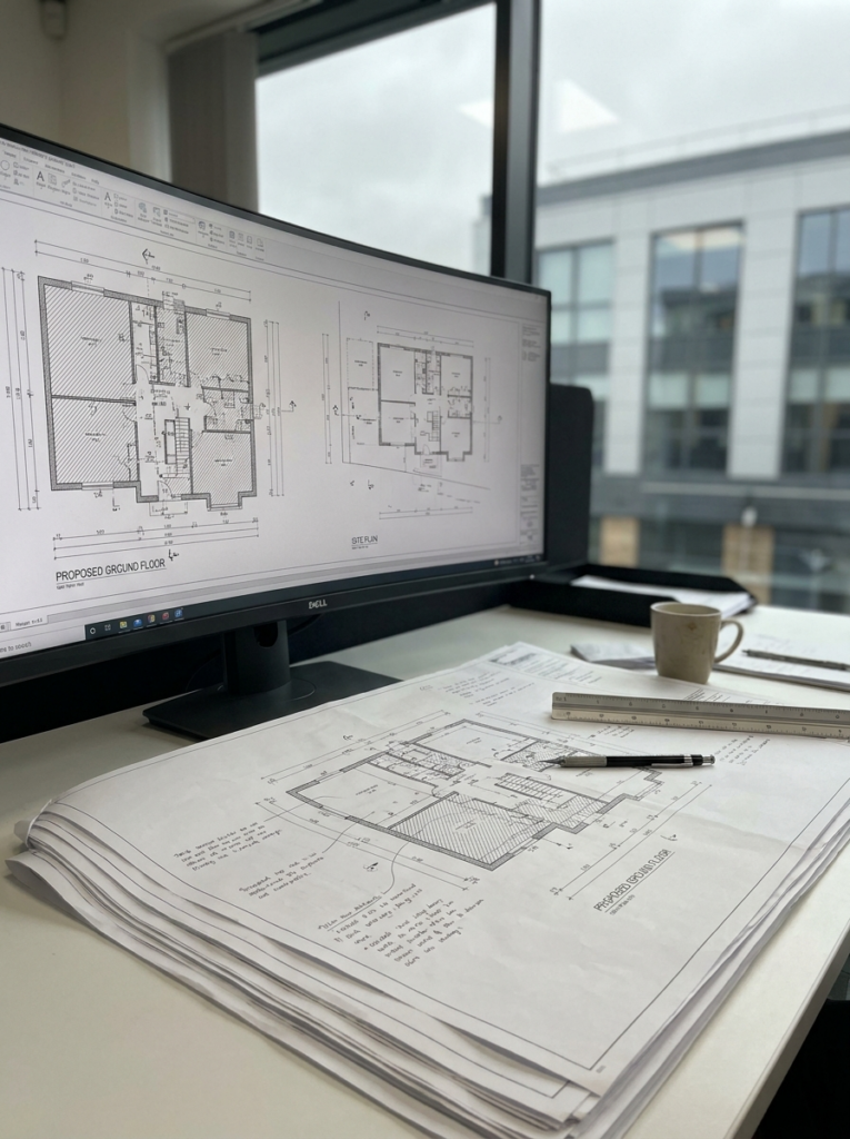 CAD floor plans in Grays shown as professionally prepared technical property drawings.