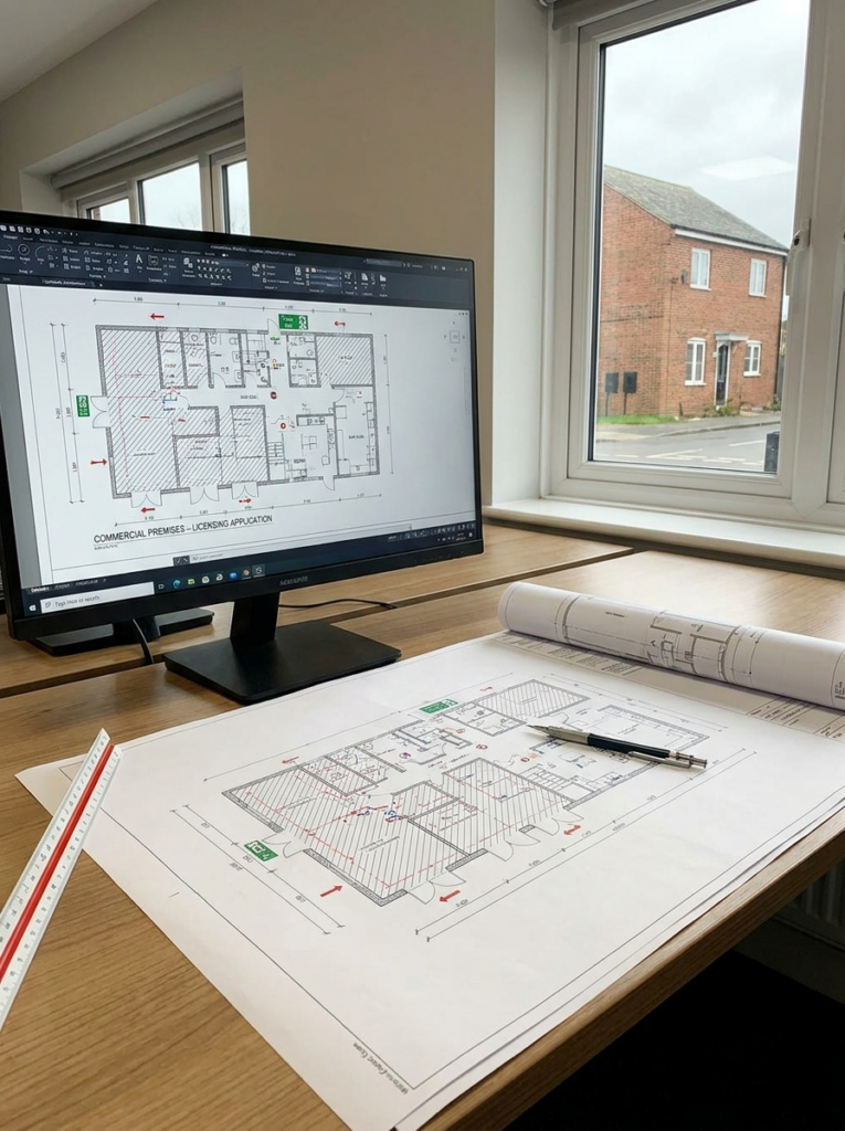CAD floor plans in Wickford shown as professionally prepared technical property drawings