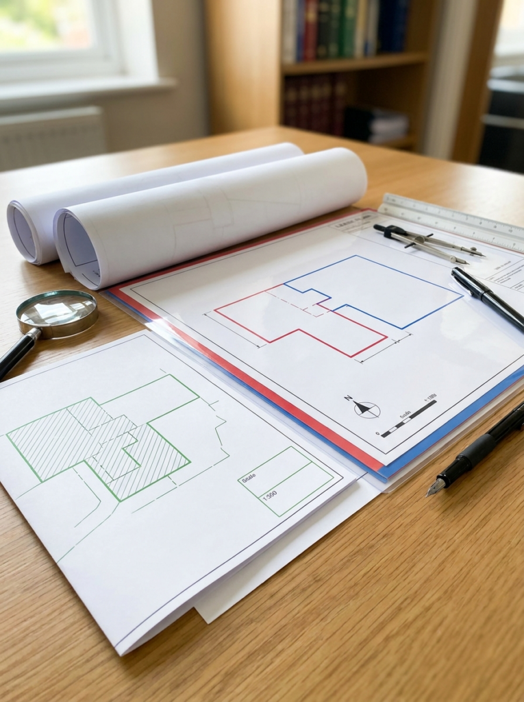 Land Registry compliant lease plans and title plans in Chelmsford shown as professionally prepared property drawings