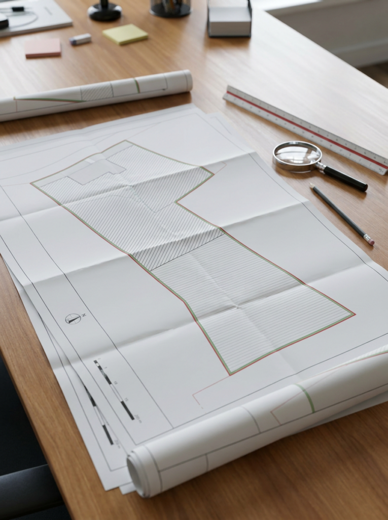 Land Registry compliant lease plans and title plans in Colchester shown as professionally prepared property drawings