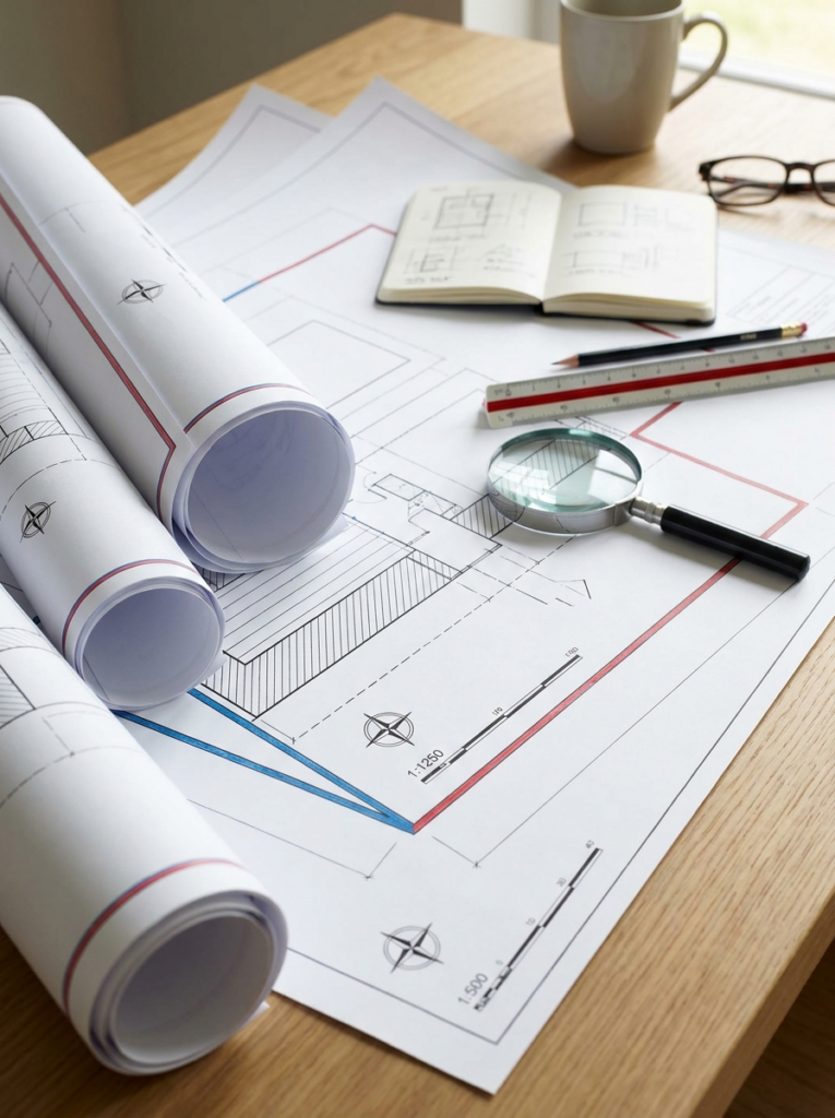 Land Registry compliant lease plans and title plans in Rayleigh shown as professionally prepared property drawings