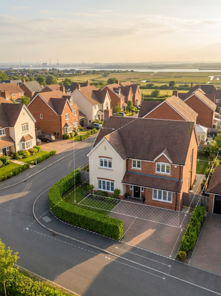 Land Registry compliant plans in Basildon for residential property with precise boundary and plan preparation