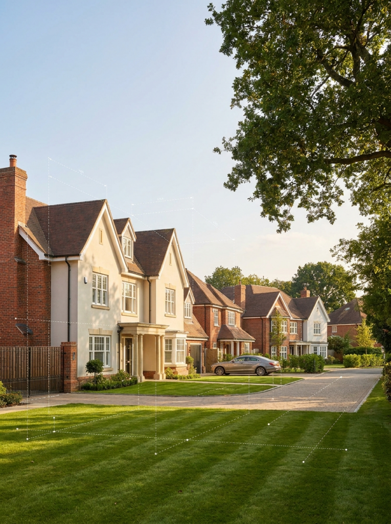 Land Registry compliant plans in Brentwood for residential property with precise boundary and plan preparation