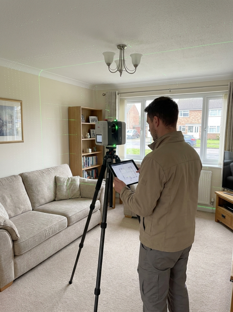 LiDAR measured survey in Basildon supporting accurate Land Registry compliant plan preparation