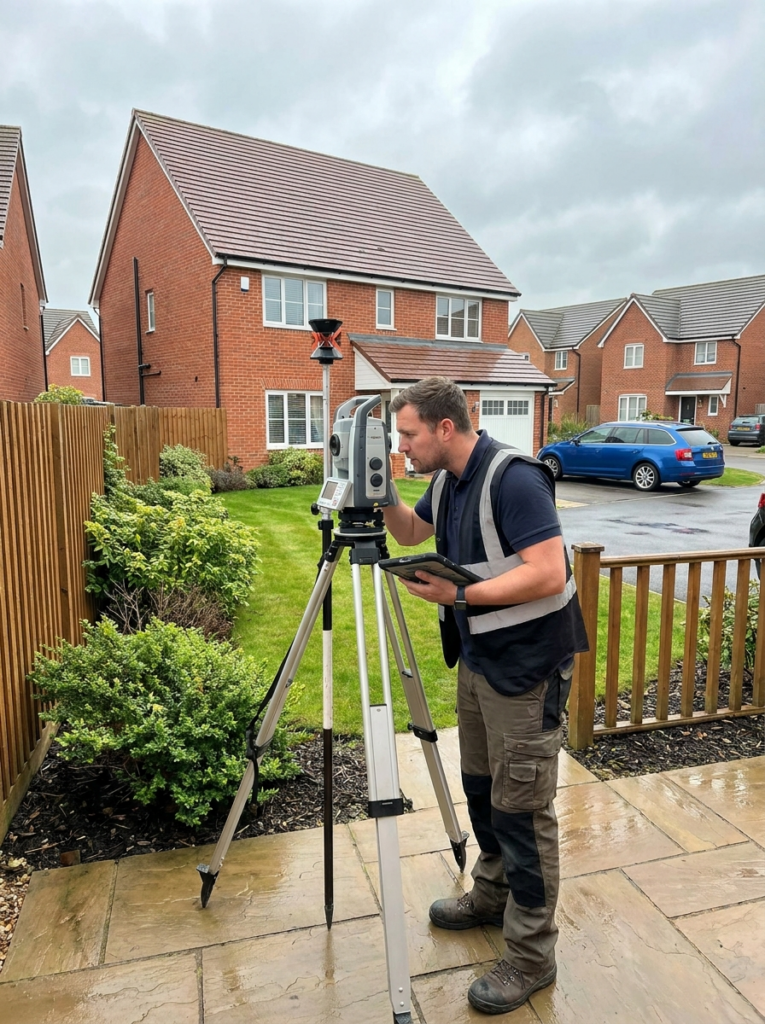 Topographical survey in Basildon used to support accurate Land Registry compliant plan preparation