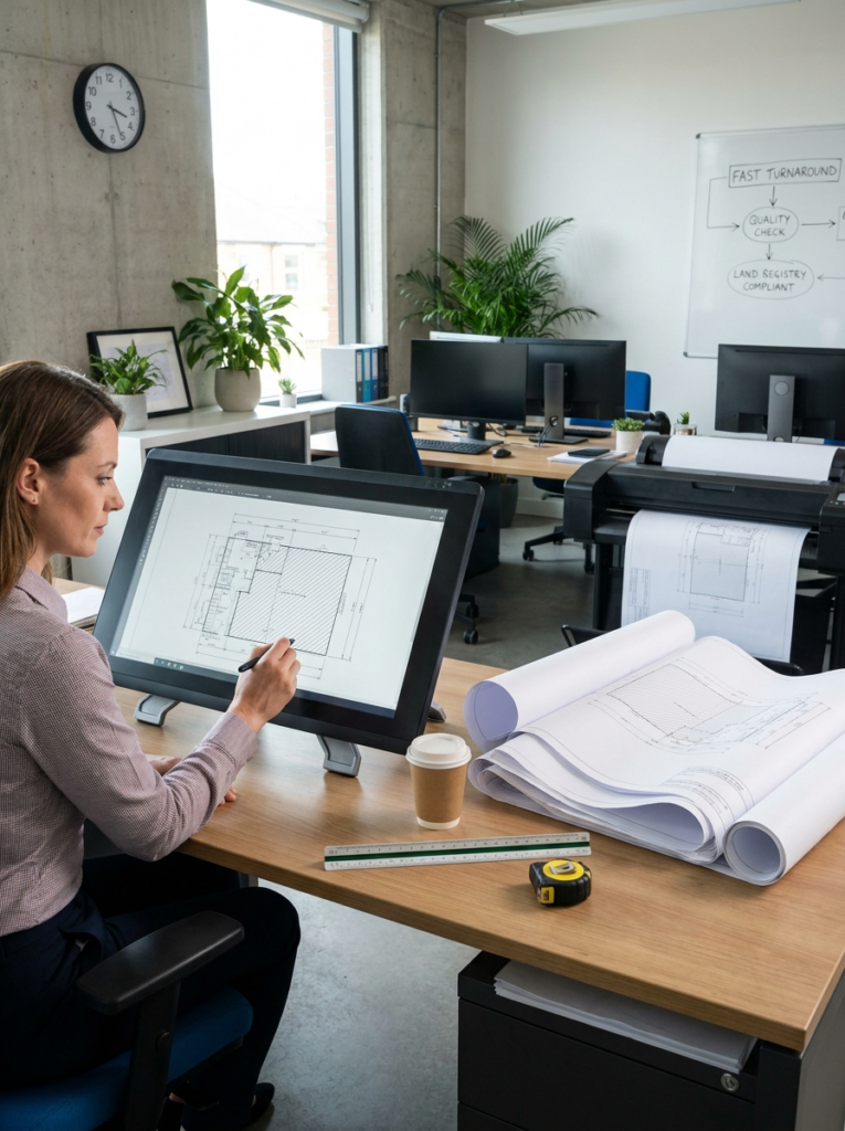 Land Registry compliant plans in Benfleet prepared for solicitors, conveyancers and property professionals