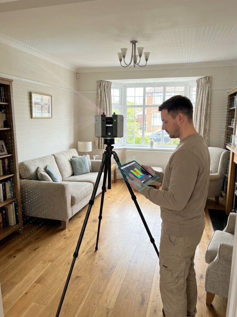 LiDAR measured survey in Chelmsford supporting accurate Land Registry compliant plan preparation