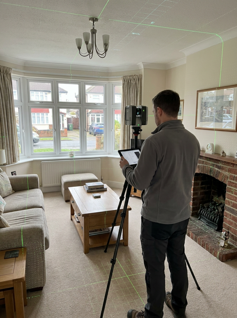 LiDAR measured survey in Grays supporting accurate Land Registry compliant plan preparation.