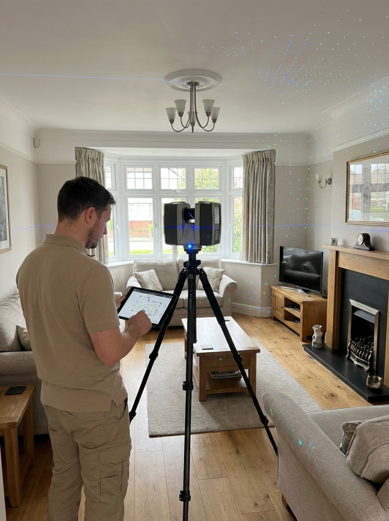 LiDAR measured survey in Rayleigh supporting accurate Land Registry compliant plan preparation.