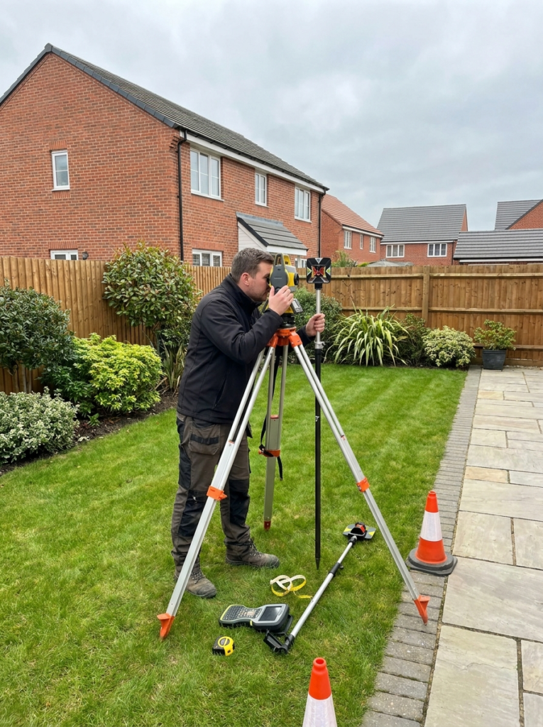 Topographical survey in Wickford used to support accurate Land Registry compliant plan preparation