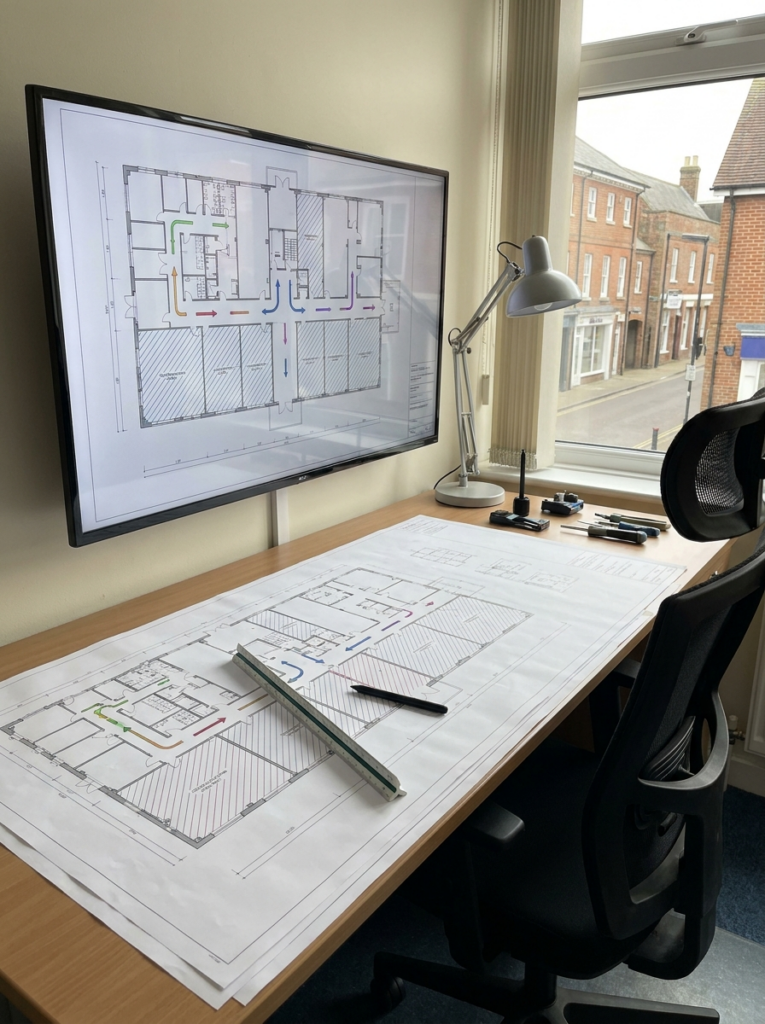 Licensing plans in Chelmsford prepared for commercial premises and compliance use
