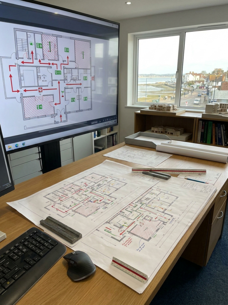 Licensing plans in Leigh-on-Sea prepared for commercial premises and compliance use.