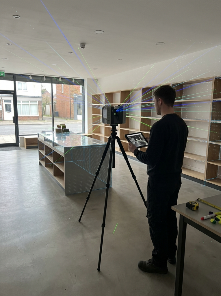 LiDAR measured surveys in Stanford le Hope capturing accurate commercial building data for CAD drawings
